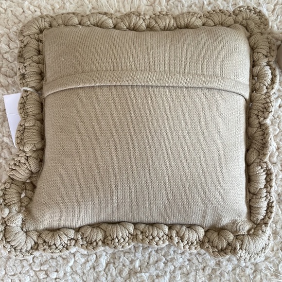 Donna Sharp Chunky Knot Pillow in the color Taupe - Picture 4 of 7